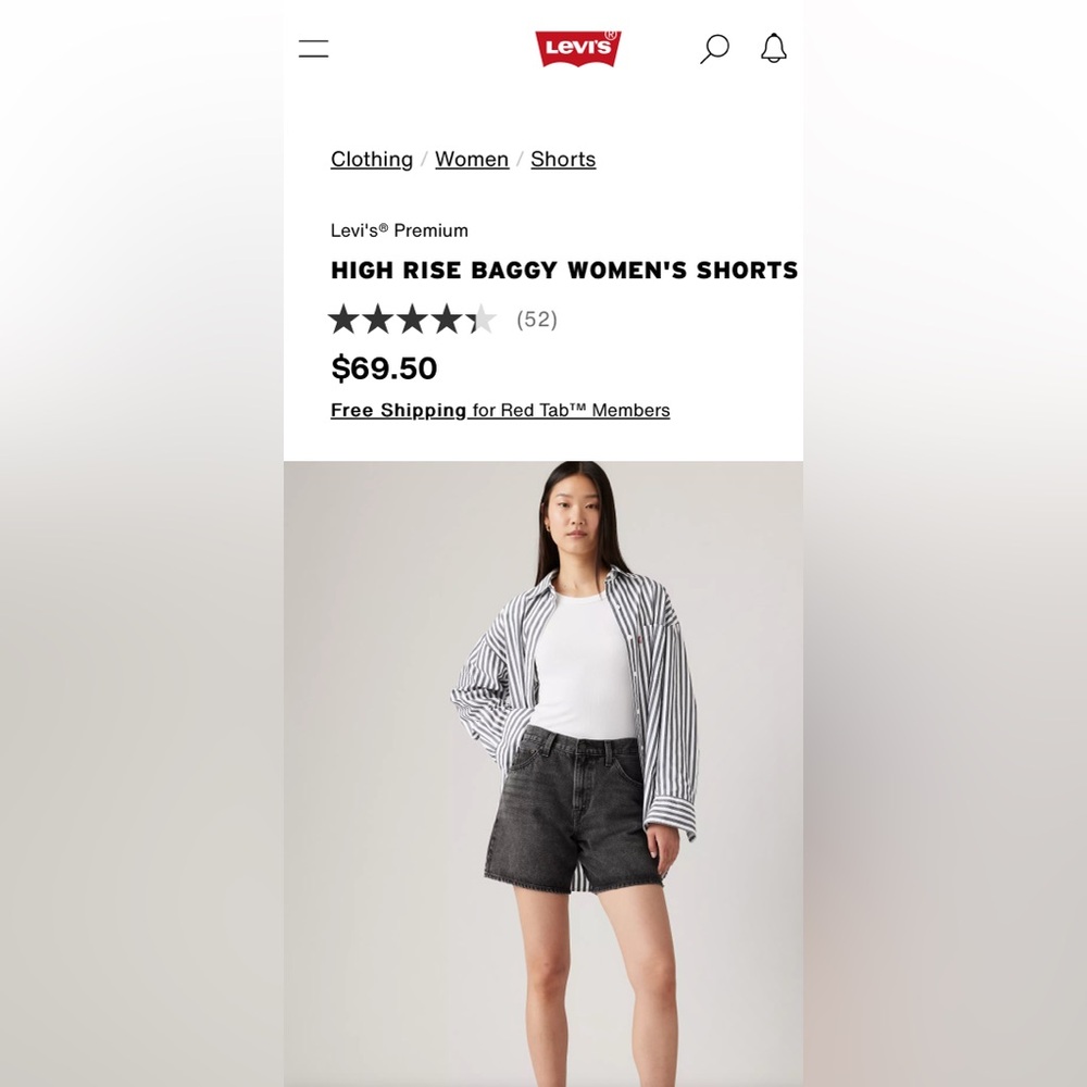 High Rise Baggy Women’s Shorts